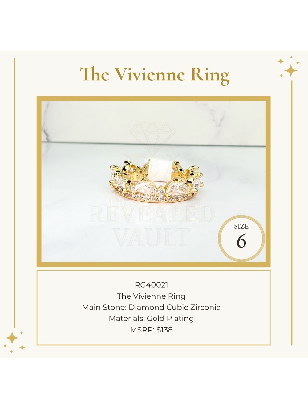 The Vivienne Ring - Size 6 - OG